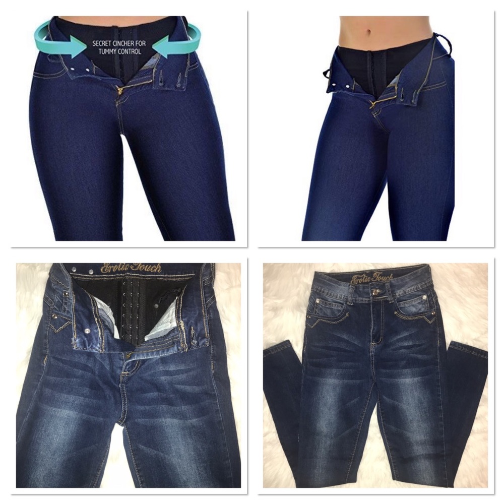 🔥Tummy Control wide waistband Jeans Size 7 🔥
